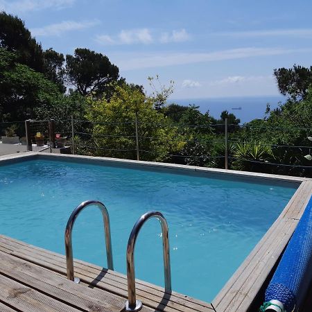 Haut De Villa Au Mont St Clair Vue Exceptionnelle Mer Et Foret Terrasses, Piscine, Petanque, Solarium Prives Сет Экстерьер фото